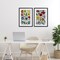 Stupell Industries Scandinavian Wild Flowers 2pc Framed Print Under Glass Set, design by Annabelle Hall